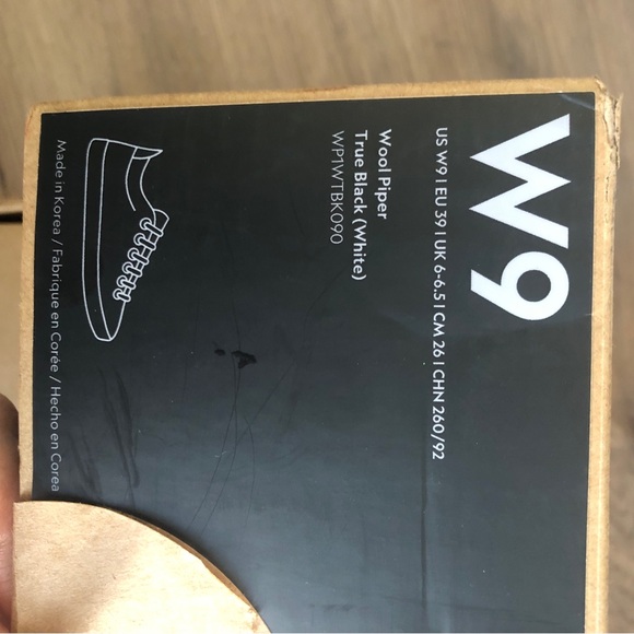 Allbirds Women’s Wool Piper Black Sneakers Soft Wool Walking Shoes Size 9 - Picture 5 of 16